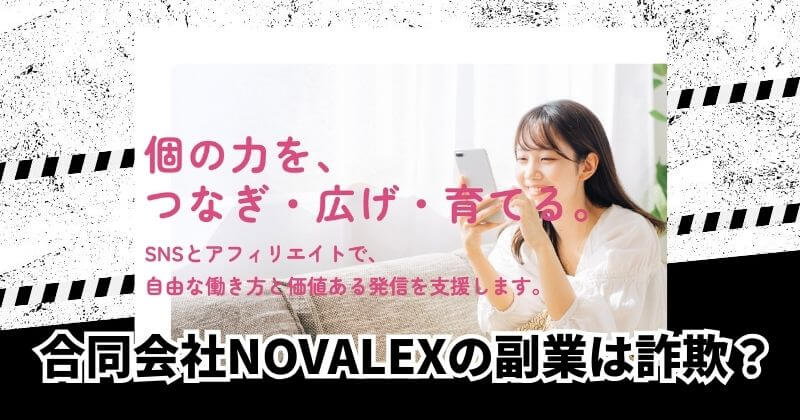合同会社NOVALEXの副業は詐欺？｜結論