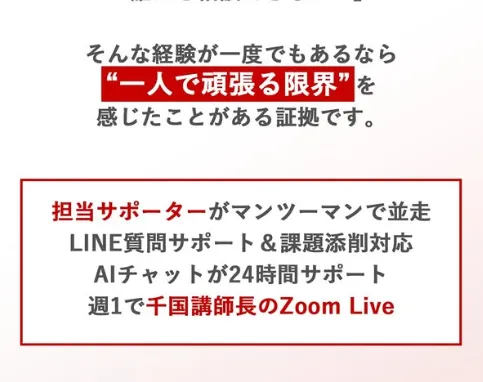カズマルの公式Instagramでブイプロの担当サポーターによる個別対応、LINE質問、課題添削、AIチャット、週1回のZoom配信を案内している投稿
