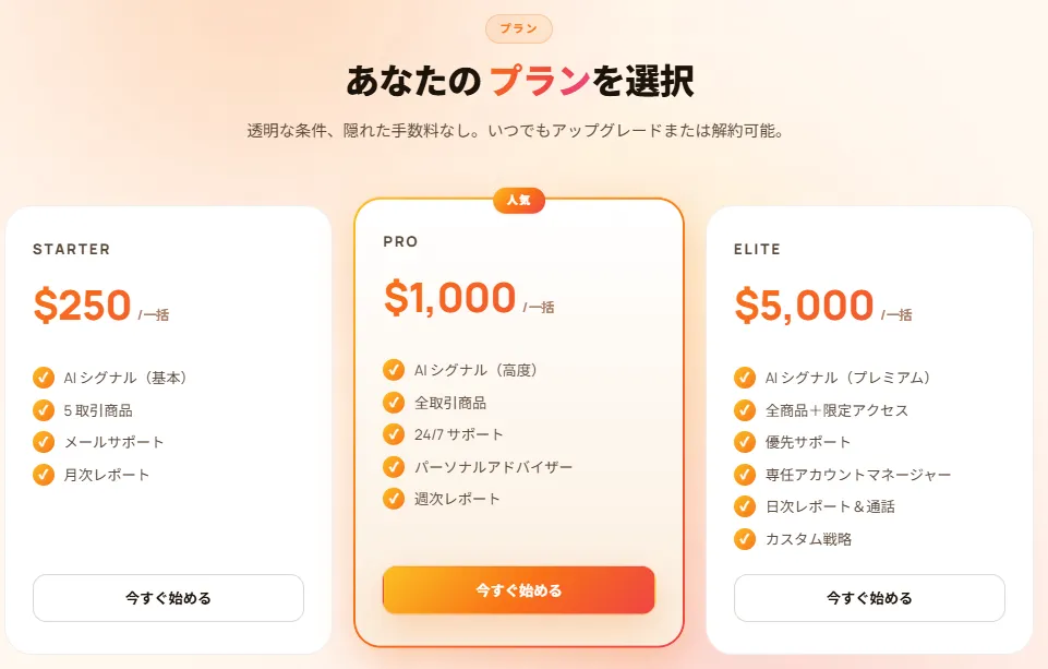 広告と公式サイトで金額が違う。